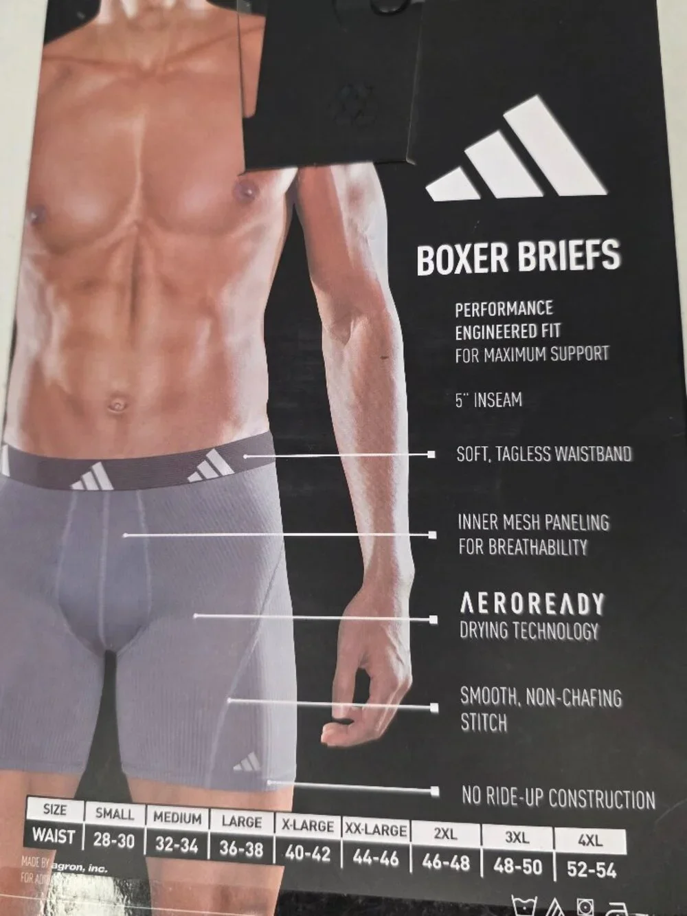 Adidas 3 Pack Men's Breathable Mesh Boxer Briefs Size XXL NWT